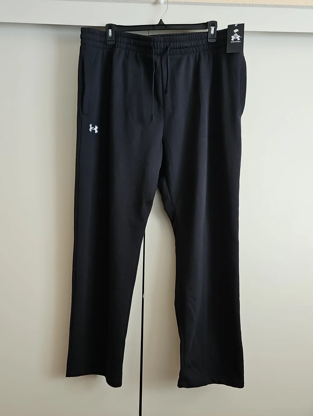 Under Armour Men's Black Jogger Wide Leg Fleece Warm Pants 3XLT Big And Tall
